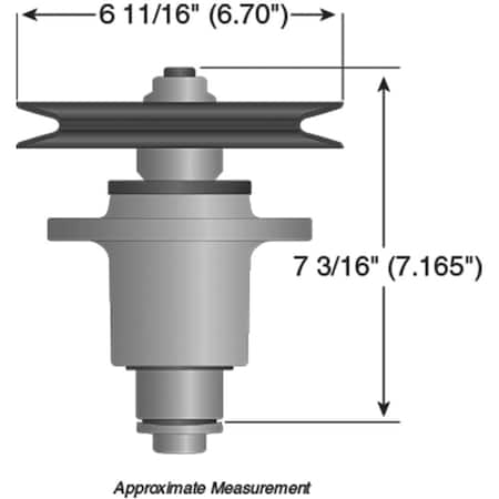 Stens Spindle Assembly With Pulley Exmark  Lazer Z Hp 103-1184 285-933 285-933